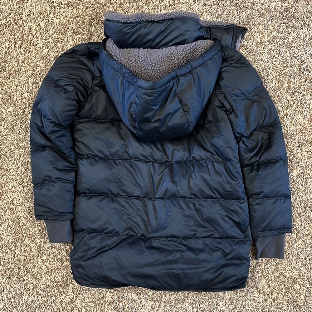 Girls Patagonia Down Parka - Navy - Size Small - Picture 5 of 7